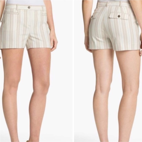 Tory Burch Gavyn Striped Shorts - Picture 1 of 5